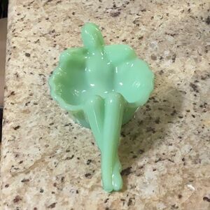 Mosser Glass Jadeite Bathing Beauty Soap/ Trinket Dish.